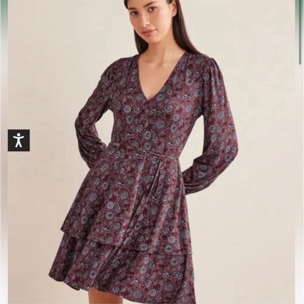 Boden Tiered Mini Jersey Dress